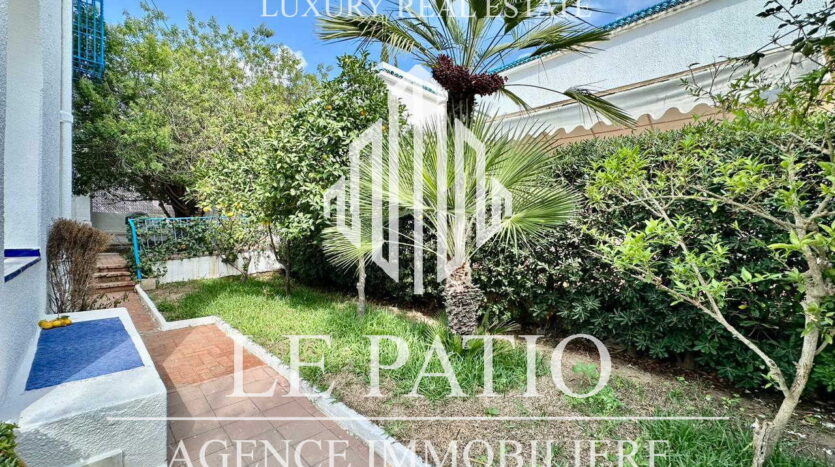 Villa S+3 avec jardin, à louer à Sidi Bou Saïd
