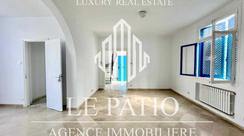 Villa S+3 avec jardin, à louer à Sidi Bou Saïd